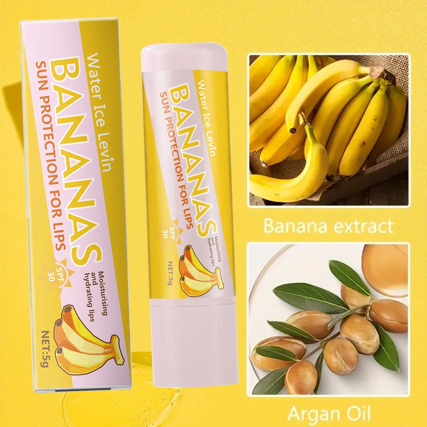Banana Kiss Sunscreen Lip Balm SPF 30 UVA