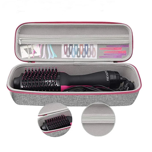 Durable EVA hard portable carrying case for Revlon One-Step Hair Dryer and Volumizer, designed for secure storage and travel protection