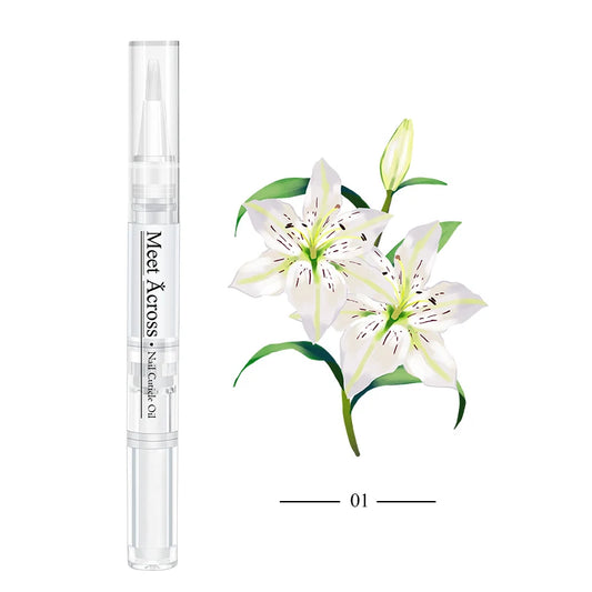 5ml nail and cuticle oil pen for nourishment and hydration, designed to treat dry nails and cuticles, promoting healthy, strong nails and soft skin