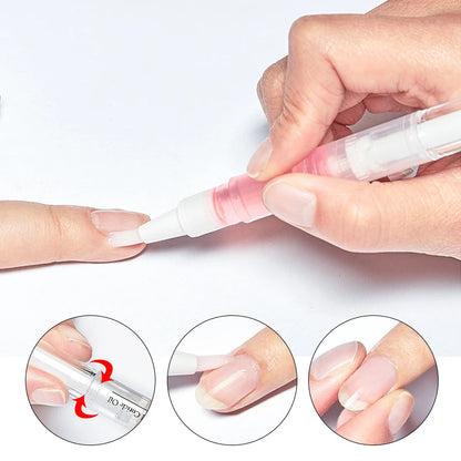 5ml nail and cuticle oil pen for nourishment and hydration, designed to treat dry nails and cuticles, promoting healthy, strong nails and soft skin